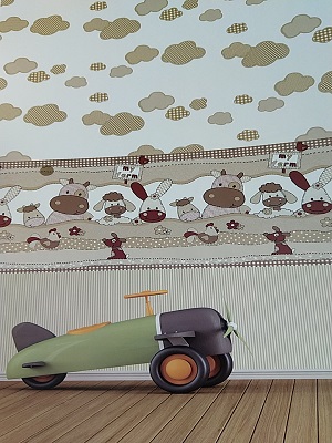 Amlet2 childrens room wallpaper